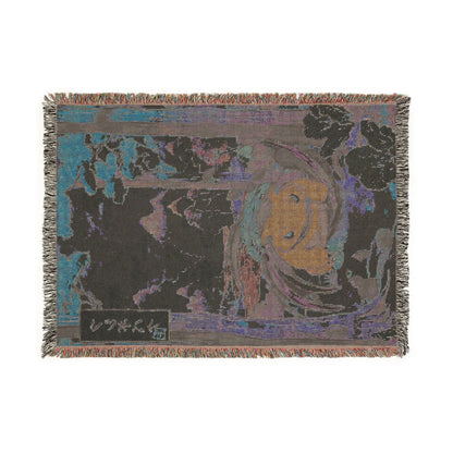 Woven Blanket — Vintage Japanese Koi Art Throw